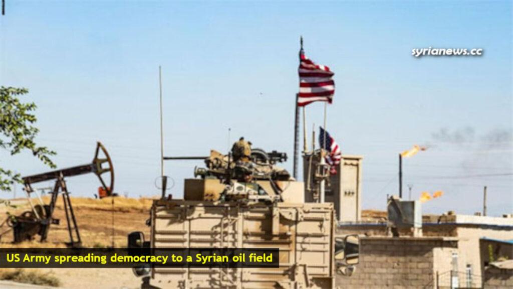 US Army occupying oil field in northern Syria - file photo