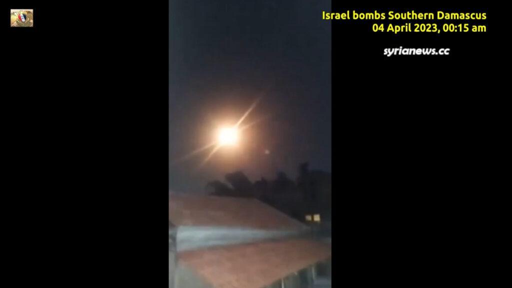 Israel bombing Damascus from over the occupied Golan - عدوان اسرائيلي على دمشق من فوق الجولان