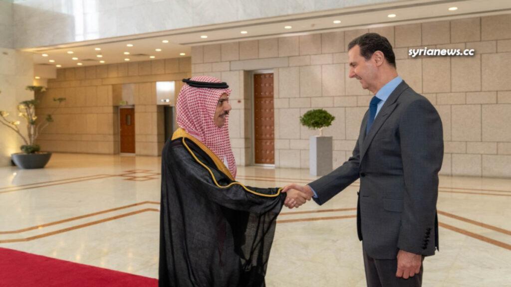Syrian President Bashar Assad receives Saudi foreign minister