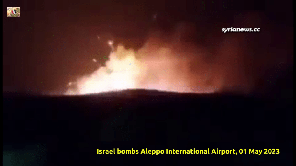 Israel bombs Aleppo International Airport taking it out of service