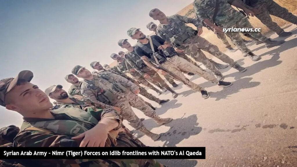 Syrian Arab Army - Nimr (Tiger) Forces on Idlib frontlines with NATO's Al Qaeda - قوات النمر الجيش العربي السوري قوات خاصة على الخطوط الأمامية مع قوات الناتو في ادلب