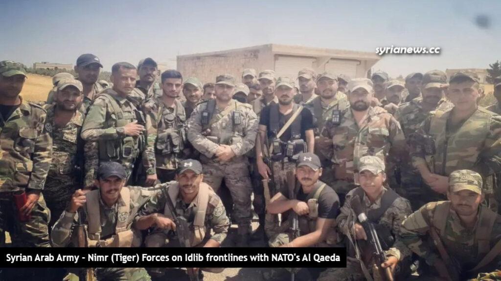 Syrian Arab Army - Nimr (Tiger) Forces on Idlib frontlines with NATO's Al Qaeda - قوات النمر الجيش العربي السوري قوات خاصة على الخطوط الأمامية مع قوات الناتو في ادلب