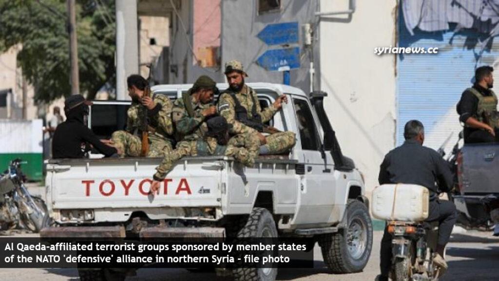 Al Qaeda-affiliated terrorist groups sponsored by member states of the NATO 'defensive' alliance in northern Syria