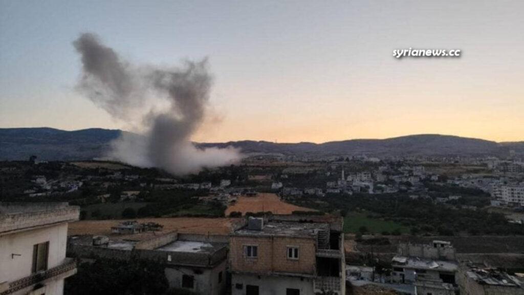 Syrian Army Destroys Large al Qaeda Munition Depot in Idlib - مدفعية الجيش العربي السوري تدمر مستودع أسلحة للحزب الاسلامي التركستاني في جسر الشغور ادلب