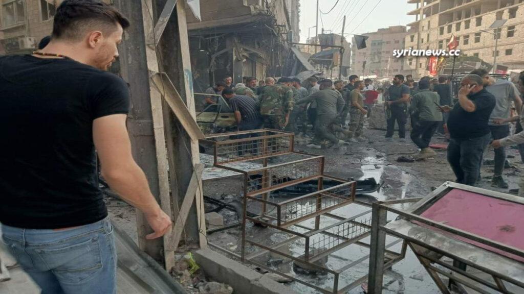 Terrorist Explosion Kills 6 People Injures 23 in Sayyeda Zainab Damascus - انفجار ارهابي يقتل ويجرح العشرات قرب مقام السيدة زينب جنوبي دمشق