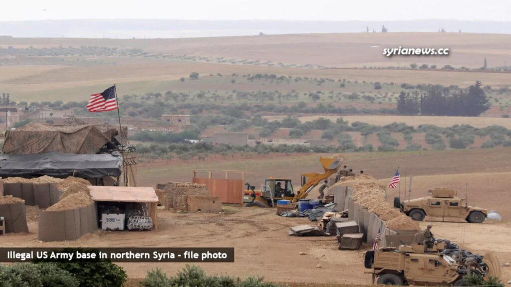 illegal US Army base in northern Syria