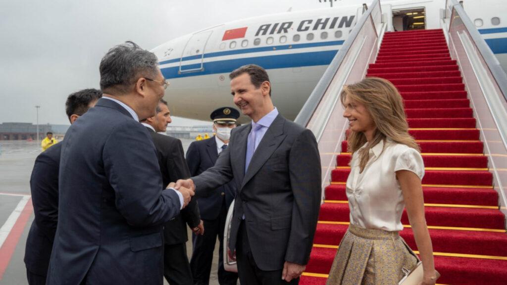 President Assad and First Lady Arrive in China to Attend Asian Games 2023