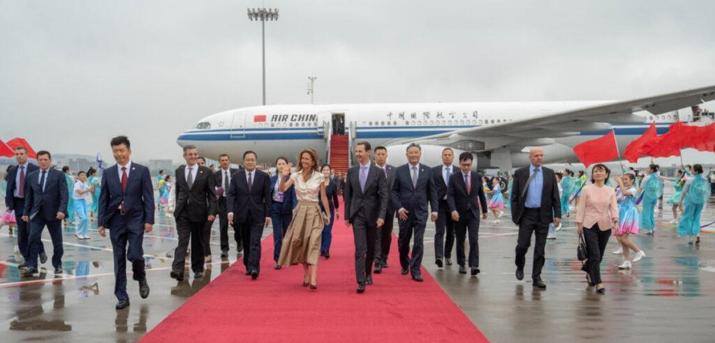 President Assad and First Lady Arrive in China to Attend Asian Games 2023
