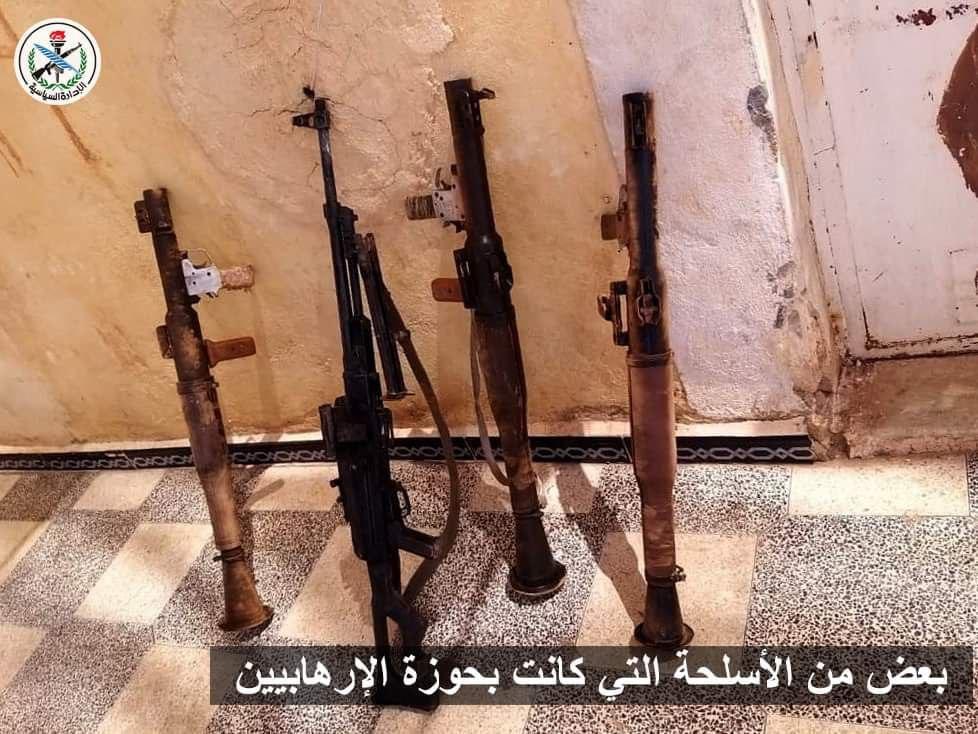 SAA seizes al Qaeda weapons