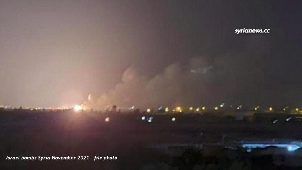 Israel bombs Syrian Arab Army posts - file photo - عدوان اسرائيلي على سوريا