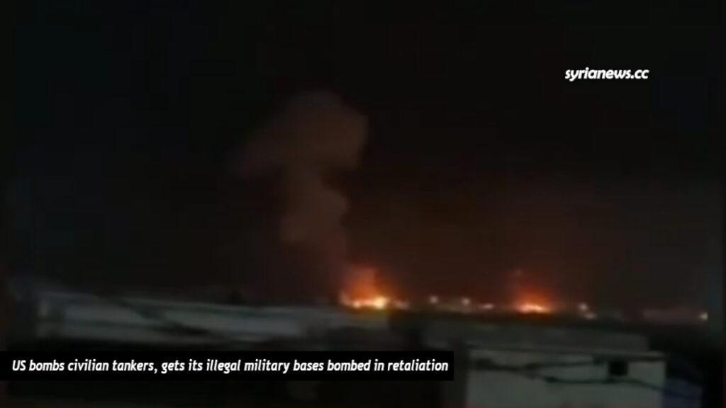 US bases in Deir Ezzor bombed by the Syrian and Iraqi resistance