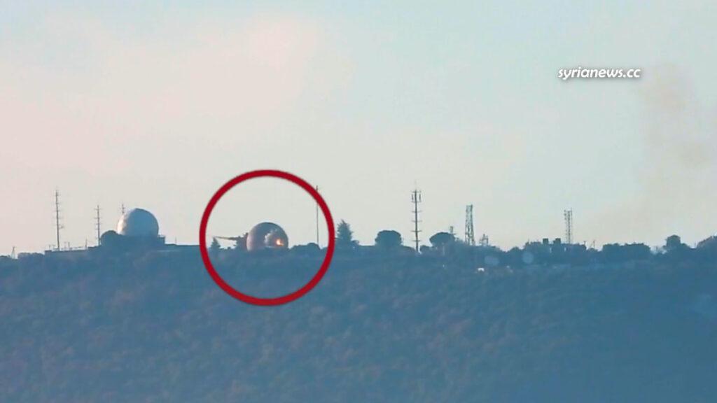 Lebanese Hezb Allah - Hezbollah bombs Israeli spy and command base avenging the assassination of Saleh Al Arouri