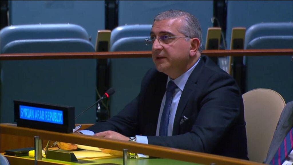 Syria Chastises the USA for Torpedoing Palestine's Membership at the UN