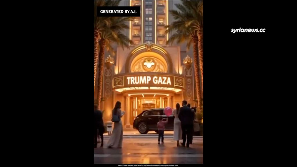 Trump Gaza Tower - AI NYT