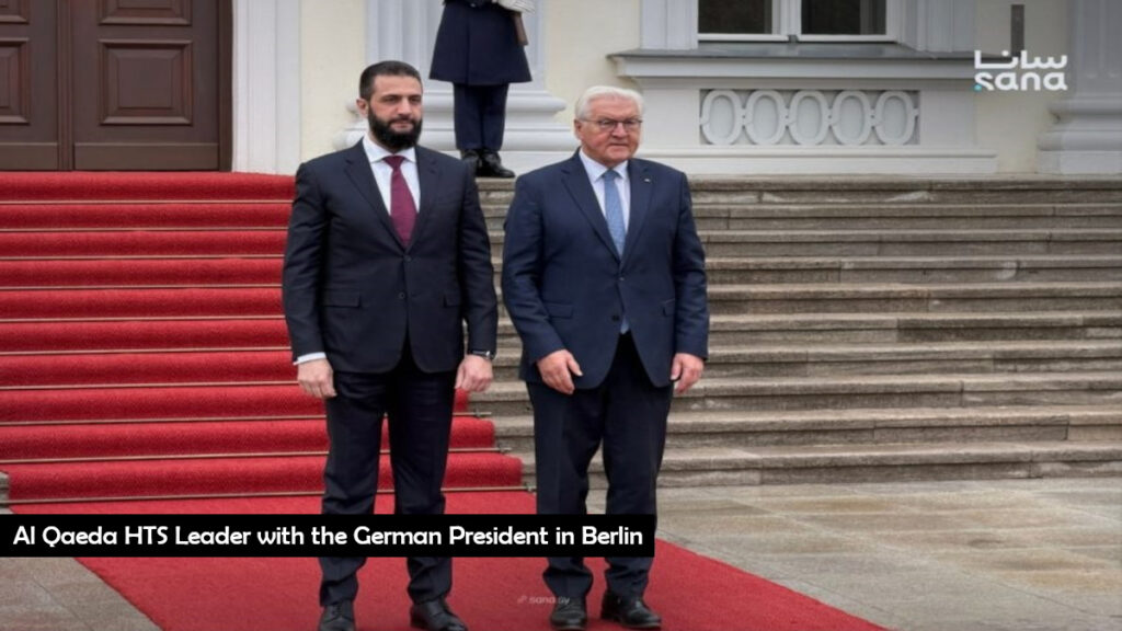 Al Qaeda HTS Leader with the Germany President in Berlin